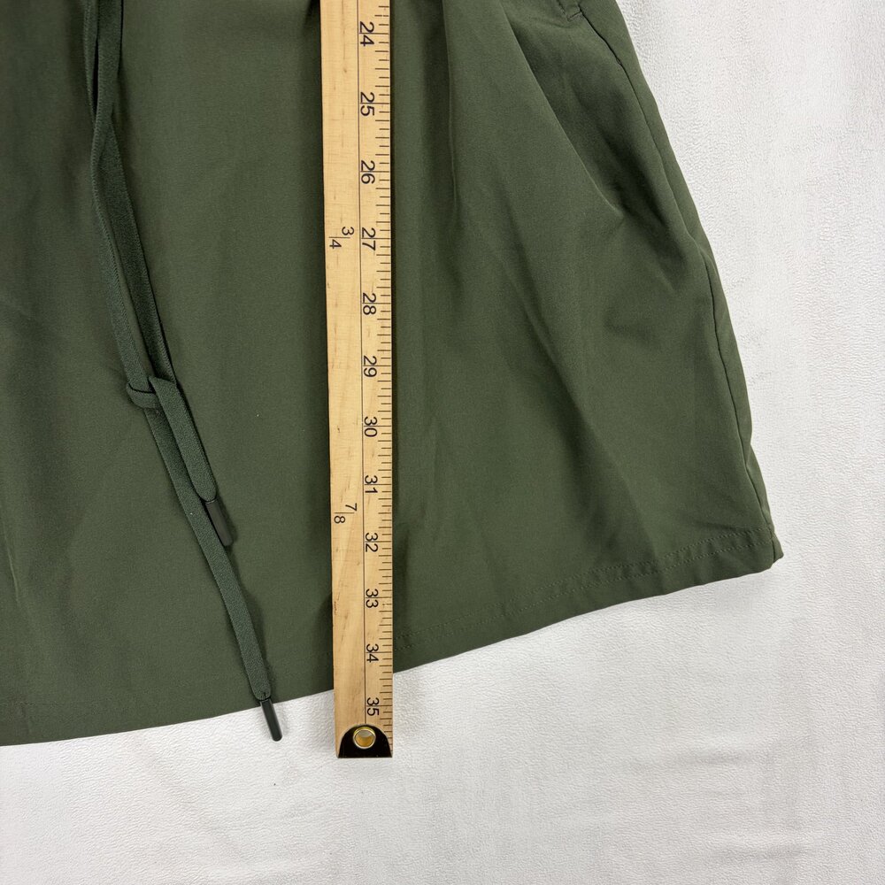 Mondetta Olive Green Drawstring Waist Short Sleeve Dress M - Picture 10 of 10